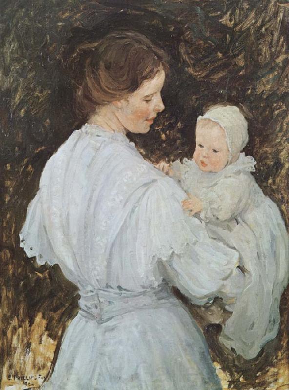 E.Phillips Fox Mother and child Spain oil painting art